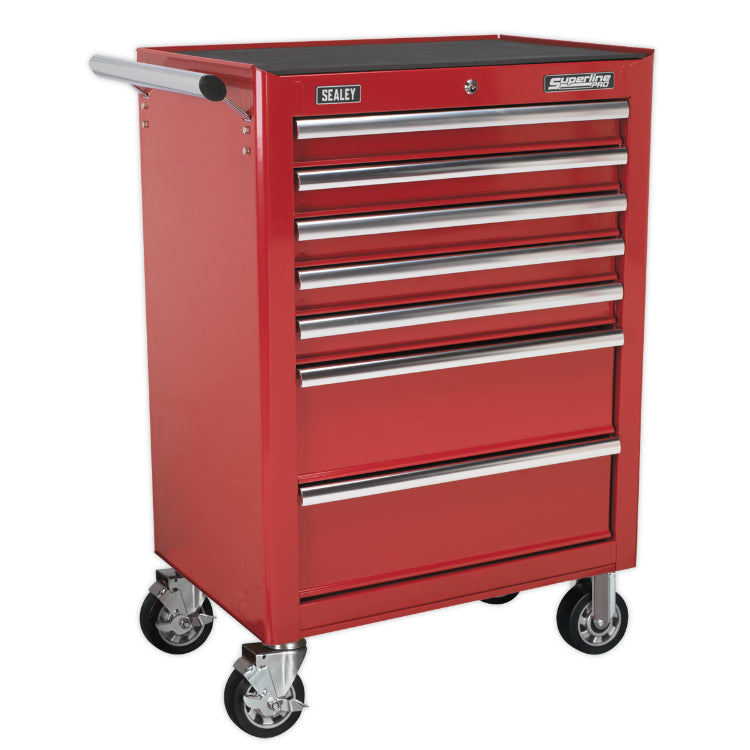 Sealey Rollcab 7 Drawer Ball-Bearing Slides Red (AP26479T)