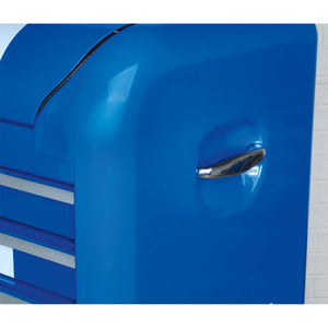 Sealey Topchest 4 Drawer Retro Style - Blue, White Stripes