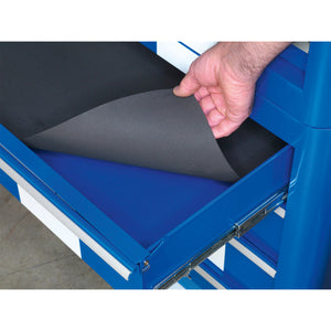 Sealey Retro Style Topchest, Mid-Box & Rollcab Combination 10 Drawer Blue/White Stripes
