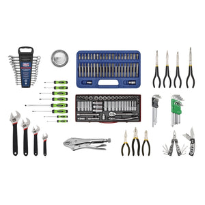 Sealey Topchest 5 Drawer Ball-Bearing Slides - Black & 140pc Tool Kit