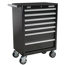 Load image into Gallery viewer, Sealey Topchest &amp; Rollcab Combination 15 Drawer Ball-Bearing Slides - Black &amp; 148pc Tool Kit
