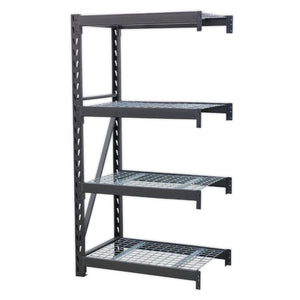 Sealey Heavy-Duty Racking Extension Pack, 4 Mesh Shelves 640kg Capacity Per Level (AP6372E)