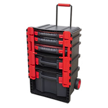 Load image into Gallery viewer, Sealey Professional Mobile Toolbox, 5 Removable Storage Cases
