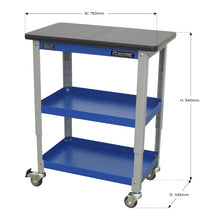 Load image into Gallery viewer, Sealey Industrial 3-Level Workshop Trolley
