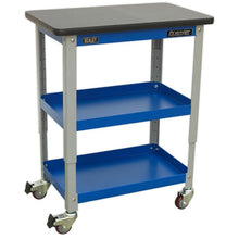 Load image into Gallery viewer, Sealey Industrial 3-Level Workshop Trolley
