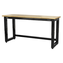 Load image into Gallery viewer, Sealey Steel Adjustable Workbench, Wooden Worktop 1830mm - Heavy-Duty
