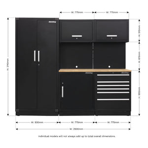 Sealey 2.5M Storage System - Oak Worktop (Premier)