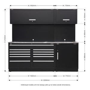 Sealey 2.3M Storage System - Stainless Worktop (Premier)