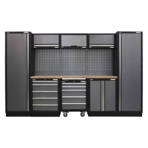 Sealey Superline PRO 3.2M Storage System - Wood Worktop