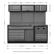 Load image into Gallery viewer, Sealey Modular Storage System Combo - Stainless Steel Worktop
