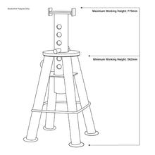 Load image into Gallery viewer, Sealey Axle Stands (Pair) 10 Tonne Capacity per Stand (AS10)
