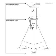Load image into Gallery viewer, Sealey Axle Stands (Pair) 15 Tonne Capacity per Stand
