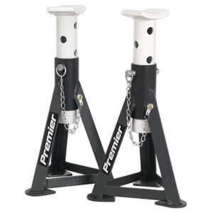 Sealey Axle Stands (Pair) 3 Tonne Capacity per Stand - White
