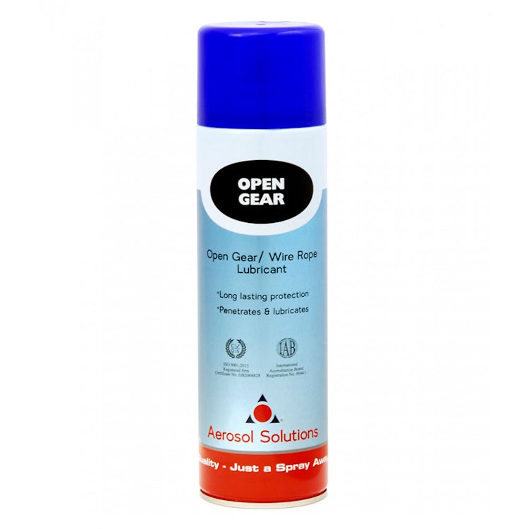 Aerosol Solutions OPEN GEAR - Open Gear/Wire Rope Lubricant 500ml