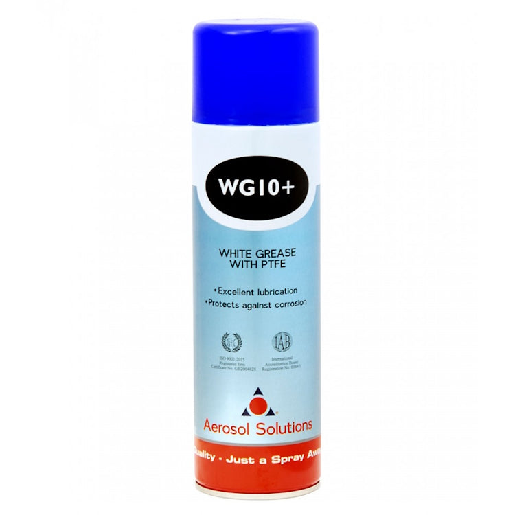 Aerosol Solutions WG10+ White Grease with PTFE 500ml