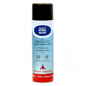 Aerosol Solutions PRO-COTE - Premium Quality Tough Industrial Acrylic Paint - RAL5010 Steel Blue 500ml