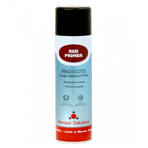 Aerosol Solutions PRO-COTE - Premium Quality Tough Industrial Paint - Red Primer 500ml