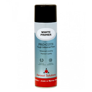 Aerosol Solutions PRO-COTE - Premium Quality Tough Industrial Paint - White Primer  500ml