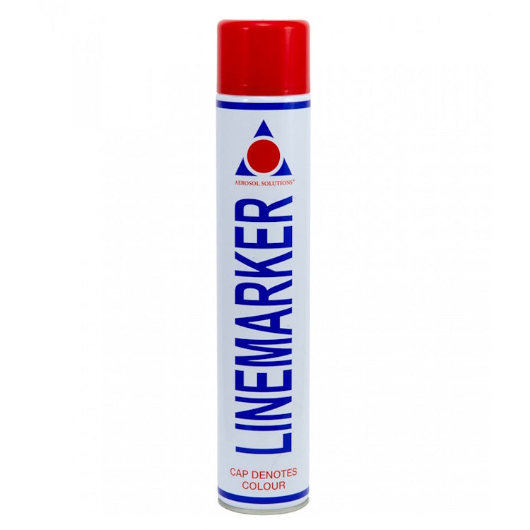 Aerosol Solutions LINEMARKER - Durable Semi-Permanent Marking Paint - Red 750ml