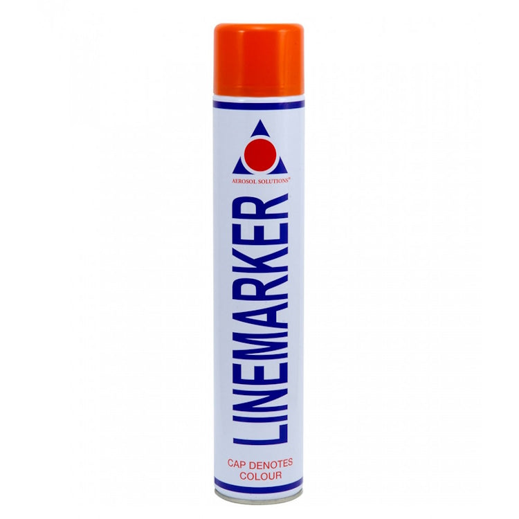 Aerosol Solutions LINEMARKER - Durable Semi-Permanent Marking Paint - Orange 750ml