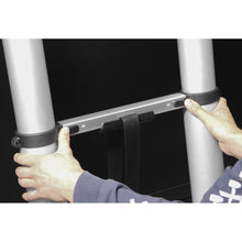 Load image into Gallery viewer, Sealey Aluminium Telescopic Ladder 9-Tread EN 131
