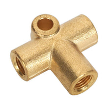Load image into Gallery viewer, Sealey Brake Tube Connector 3/8"UNF x 24tpi 3-Way
