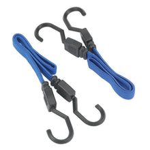 Load image into Gallery viewer, Sealey Flat Bungee Cord Set 2pc 460mm
