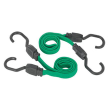 Load image into Gallery viewer, Sealey Flat Bungee Cord Set 2pc 610mm
