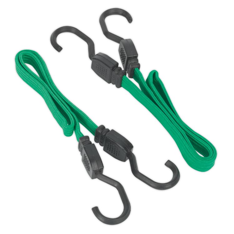 Sealey Flat Bungee Cord Set 2pc 610mm