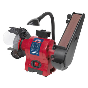 Sealey Bench Grinder 150mm (6"), 50mm Belt Sander & Worklight 250W/230V