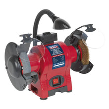 Load image into Gallery viewer, Sealey Bench Grinder 150mm (6") &amp; Wire Wheel Combination, Worklight 250W/230V
