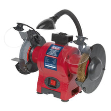 Load image into Gallery viewer, Sealey Bench Grinder 150mm (6") &amp; Wire Wheel Combination, Worklight 250W/230V
