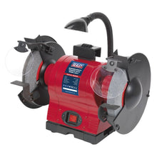 Load image into Gallery viewer, Sealey Bench Grinder 200mm (8") Worklight 550W/230V

