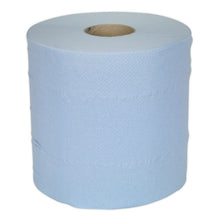 Load image into Gallery viewer, Sealey Paper Roll Blue 2-Ply Embossed 150M - Pack of 6
