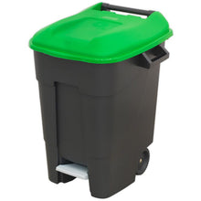 Load image into Gallery viewer, Sealey Refuse/Wheelie Bin, Foot Pedal 100L - Green
