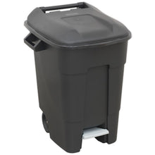 Load image into Gallery viewer, Sealey Refuse/Wheelie Bin, Foot Pedal 100L - Black
