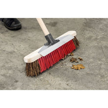 Load image into Gallery viewer, Sealey Heavy-Duty Stiff/Hard Bristle Broom, Scraper 405mm (16")
