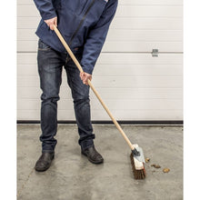 Load image into Gallery viewer, Sealey Heavy-Duty Stiff/Hard Bristle Broom, Scraper 405mm (16")
