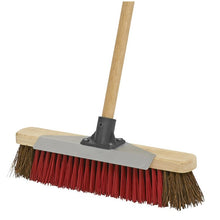 Load image into Gallery viewer, Sealey Heavy-Duty Stiff/Hard Bristle Broom, Scraper 405mm (16")
