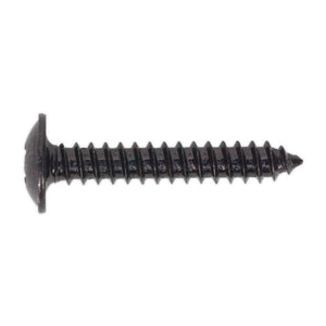 Sealey Self-Tapping Screw 4.2 x 25mm Flanged Head Black Pozi - Pack of 100
