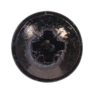 Sealey Self-Tapping Screw 4.2 x 13mm Flanged Head Black Pozi - Pack of 100