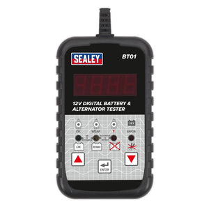Sealey Digital Battery & Alternator Tester 12V (BT01)