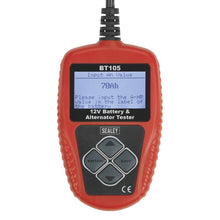 Load image into Gallery viewer, Sealey Digital Battery &amp; Alternator Tester 12V (BT105)
