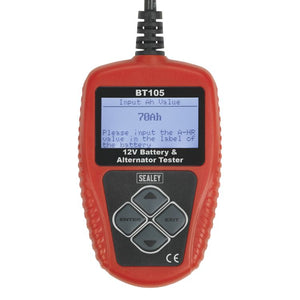 Sealey Digital Battery & Alternator Tester 12V (BT105)