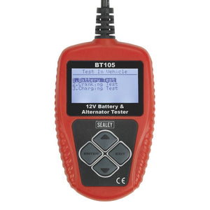 Sealey Digital Battery & Alternator Tester 12V (BT105)