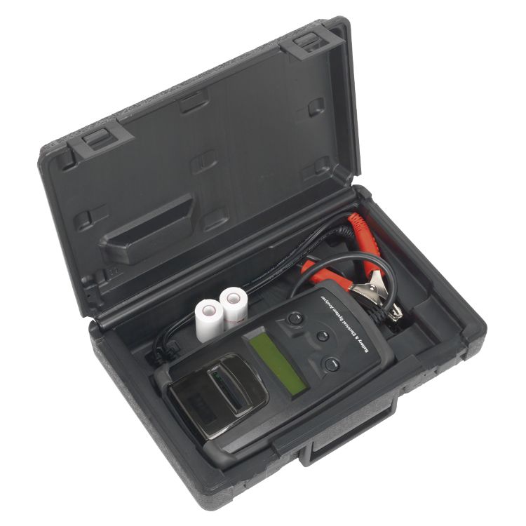 Sealey 6/12/24V Digital Battery & Alternator Tester, Printer