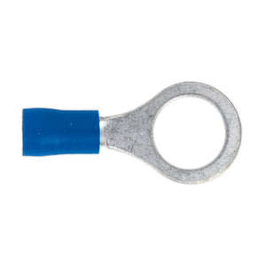 Sealey Easy-Entry Ring Terminal 10.5mm (3/8") Blue - Pack of 100
