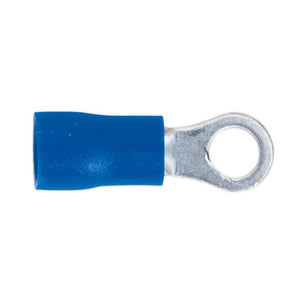 Sealey Easy-Entry Ring Terminal 4.3mm (4BA) Blue - Pack of 100