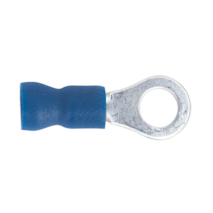 Sealey Easy-Entry Ring Terminal 5.3mm (2BA) Blue - Pack of 100