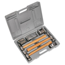 Load image into Gallery viewer, Sealey Panel Beating Set 7pc Drop-Forged Hickory Shafts

